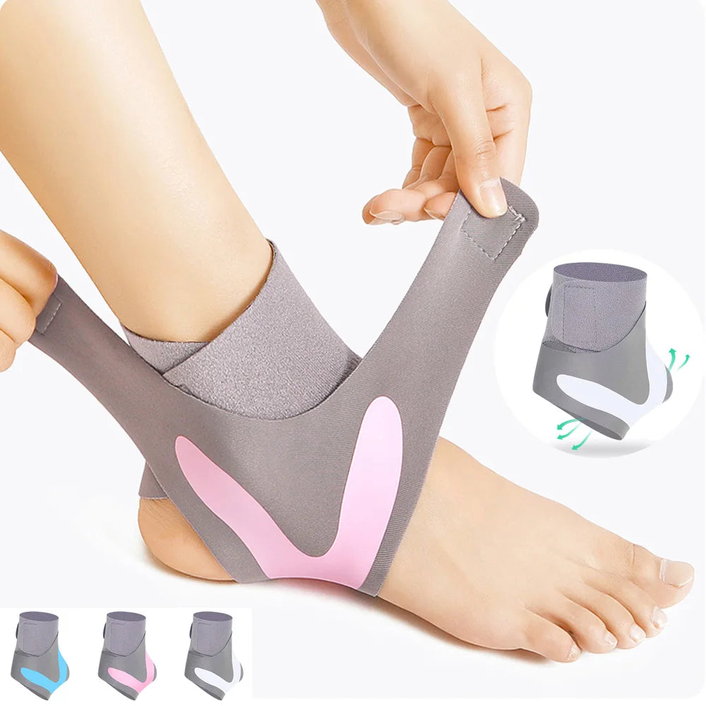 1Pcs Elastic Ankle Brace Guard Sports Compression Ankle Support Adjustable Ankle Protector Brace Pain Relief Strap Ankle Sleeve