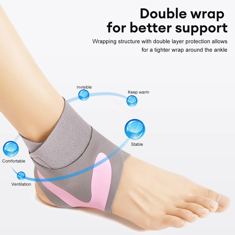 1Pcs Elastic Ankle Brace Guard Sports Compression Ankle Support Adjustable Ankle Protector Brace Pain Relief Strap Ankle Sleeve