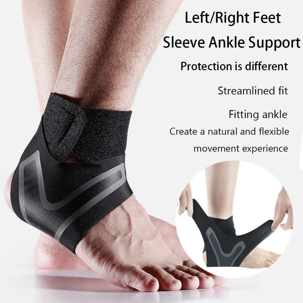 Sports Ankle Brace Adjustable Compression Ankle Support Elastic Ankle Guard Pain Relief Strap Basketball Ankle Brace Support