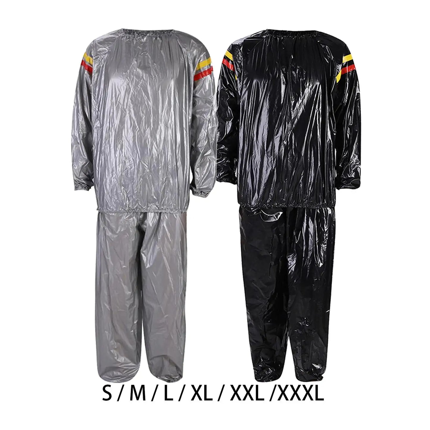 Full Body Fitness Sauna Suit Women Men Quick Sweat Sweat Suit for Gym Fitness Exercise Workout - S to 3XL