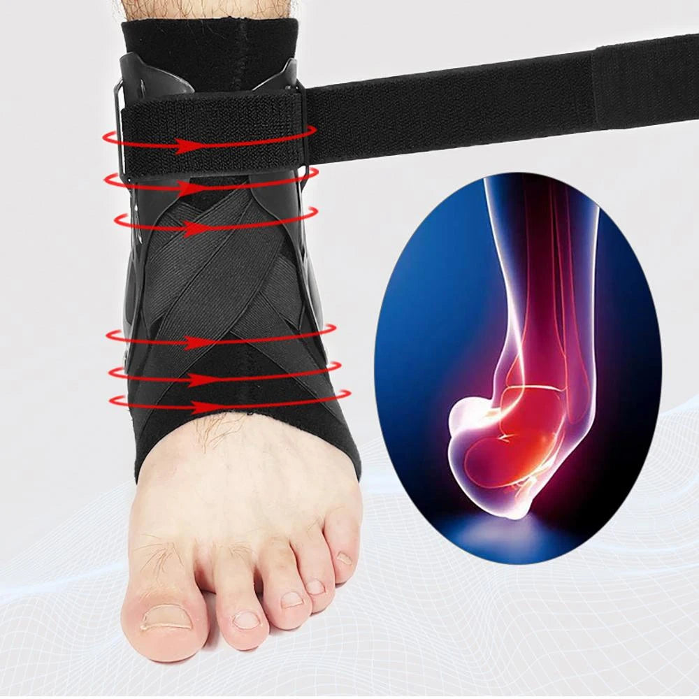 1PC Ankle Support Bandage Foot Guard Protector Adjustable Ankle Sprains Orthosis Stabilizer Plantar Fasciitis Wrap Brace Running