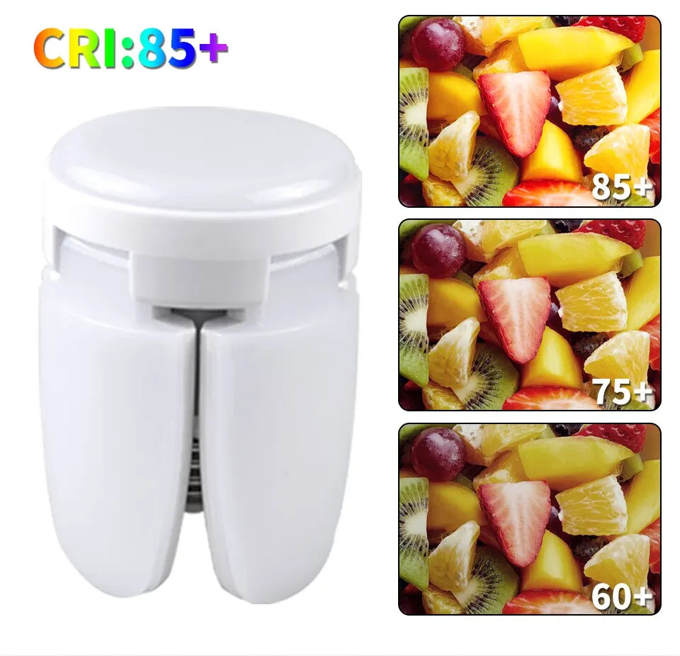E27 Fan Shape LED Bulb AC220V 28W Foldable Led Light Bulb Lampada For Home Living Room Warehouse Garage Ceiling Light