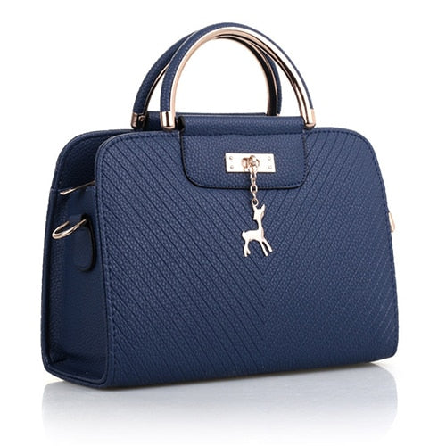 SWDF Handbags 2021 New Women Leather Bag Large Capacity Shoulder Bags Casual Tote Simple Top-handle Hand Bags Women Bags Ladies