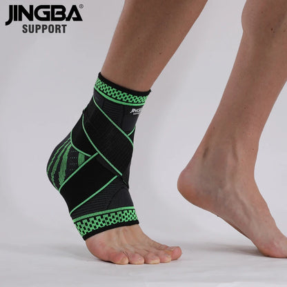 JINGBA SUPPORT 1 PCS Compression ankle brace support For fitness, football, basketball, volleyball, ankle Brace protection