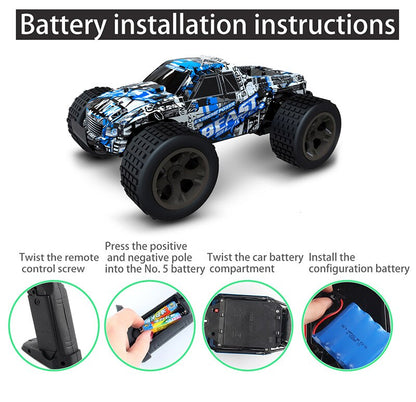 RC Car 2.4G 4CH Rock Car Driving Big Car Remote Control Car Model Off-road Vehicle