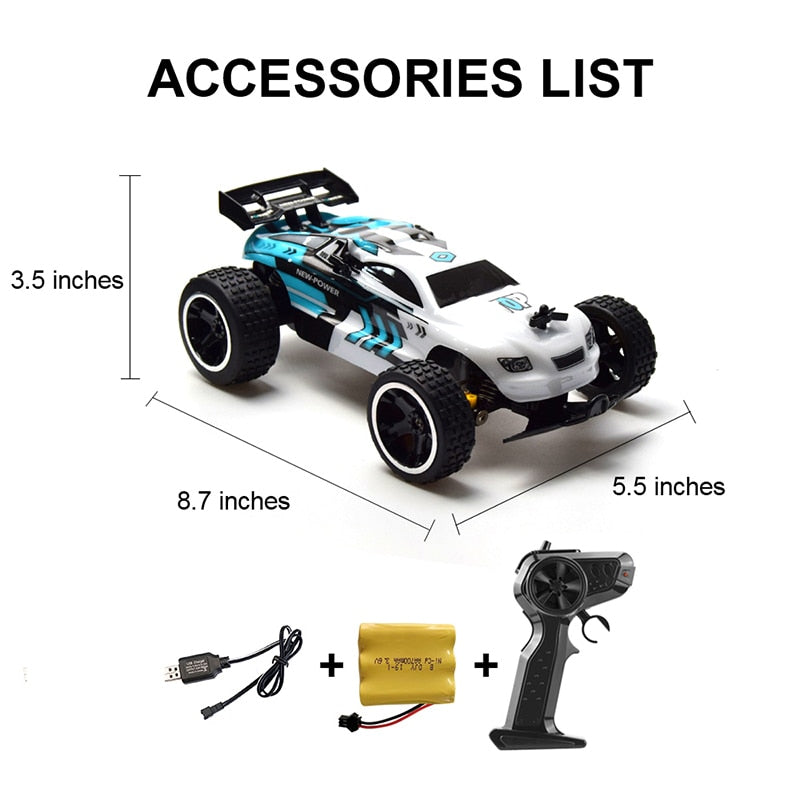 RC Car Remote Control Cars for Kids, 1:18 2WD Off Road RC Buggy