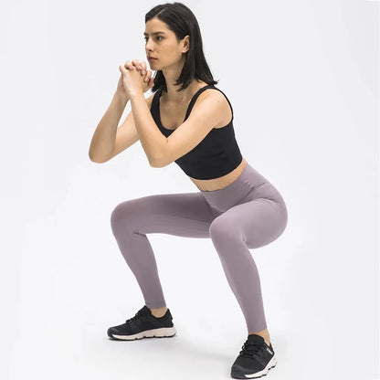 18 Colors Pant Second Skin Feel Yoga Pants Women Squat Proof 4-Way Stretch Sport Gym Legging Fitness Tights