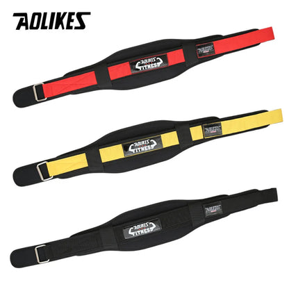 AOLIKES Fitness Weight Lifting Belt Barbell Dumbbel Training Back Support Weightlifting Belt Gym Squat Dip Powerlifting Waist