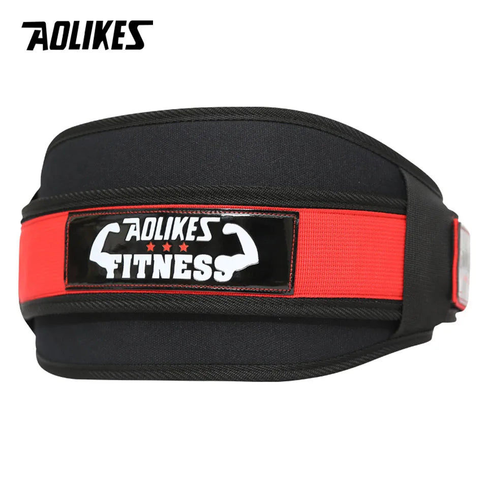 AOLIKES Fitness Weight Lifting Belt Barbell Dumbbel Training Back Support Weightlifting Belt Gym Squat Dip Powerlifting Waist