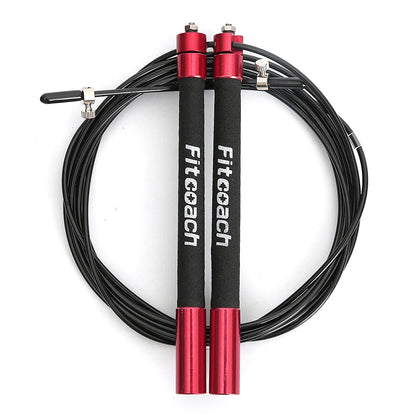 Speed Jump Rope Ball Bearing Metal Handle Sport Skipping,Stainless Steel Cable Crossfit Fitness Equipment