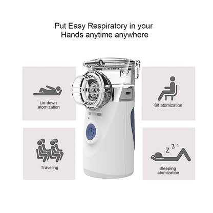 Portable Nebulizer Machine - Inhaler For Adults & Children