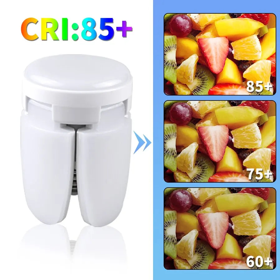 E27 Fan Shape LED Bulb AC220V 28W Foldable Led Light Bulb Lampada For Home Living Room Warehouse Garage Ceiling Light