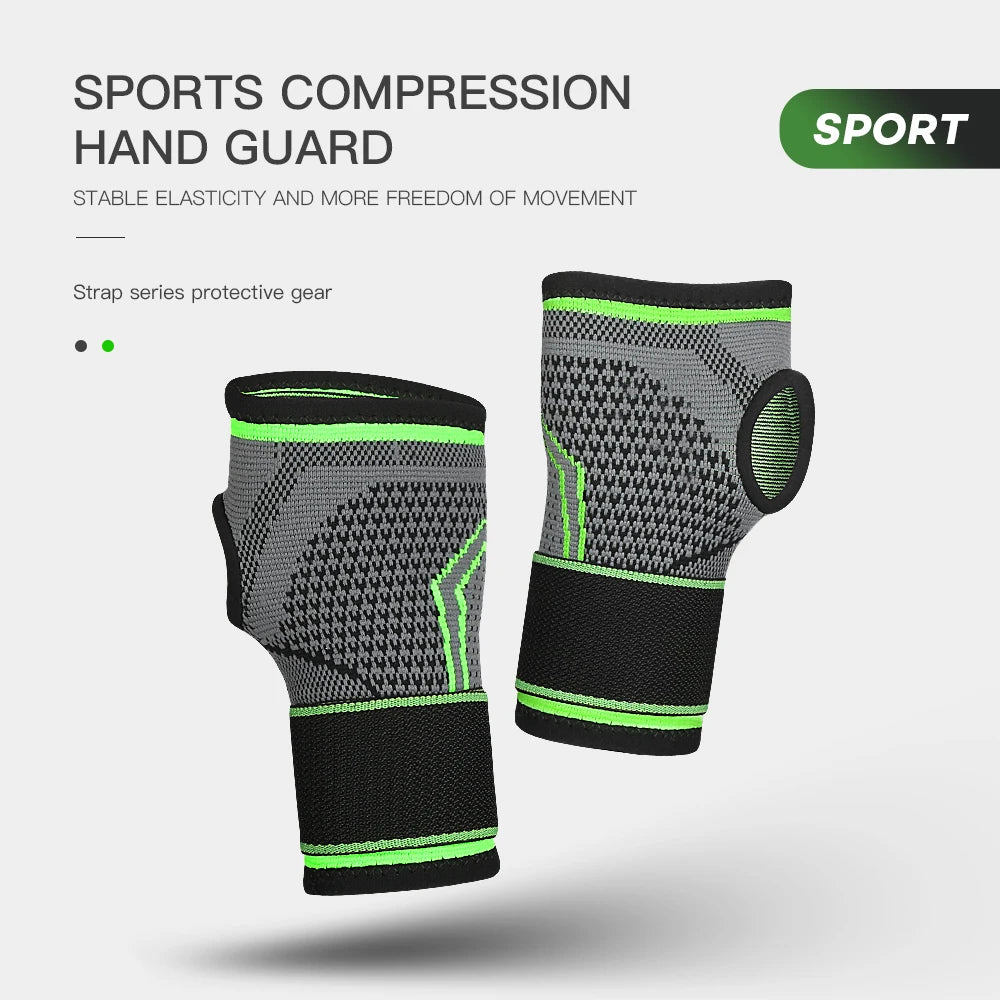 1pc Breathable Bandage Fitness Wrist Palm Support Weight Lifting Wrist Wraps Bandage Gym Training Men Hand Guard Wristband