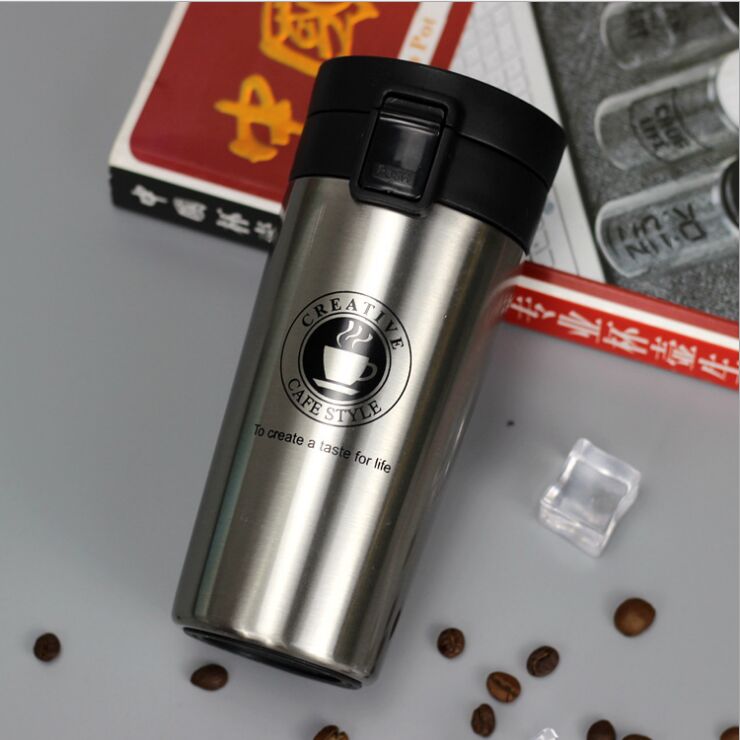 Travel Coffee Mug Stainless Steel Thermos Tumbler Cups Vacuum Flask - ThermoCup™