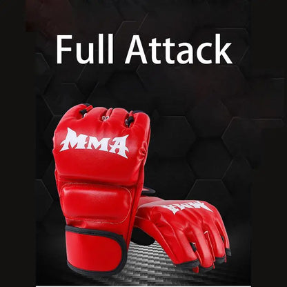 Heavy Bag Gloves Grappling Gloves PU Leather Wrist Wraps Gloves For Martial Arts MMA Sparring Grappling Muay Thai Taekwondo