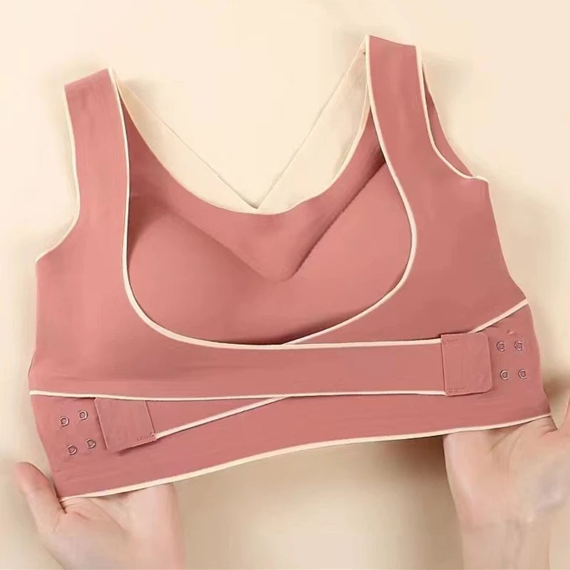 No Trace Sports Women's Underwear Shockproof Gathering Anti-sagging Beautiful Back Fitness Yoga Vest No Steel Ring Women's Bra