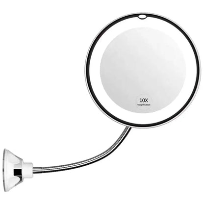 Rotation 10X Makeup Mirror with LED Light Foldable Magnifying Tool Vanity Mirrors Travel Home Dressing Table Accessories