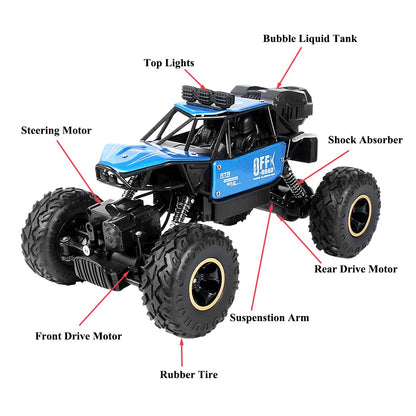 Paisible Electric 4WD RC Car Remote Control Toy Bubble Machine On Radio Control 4x4 Drive