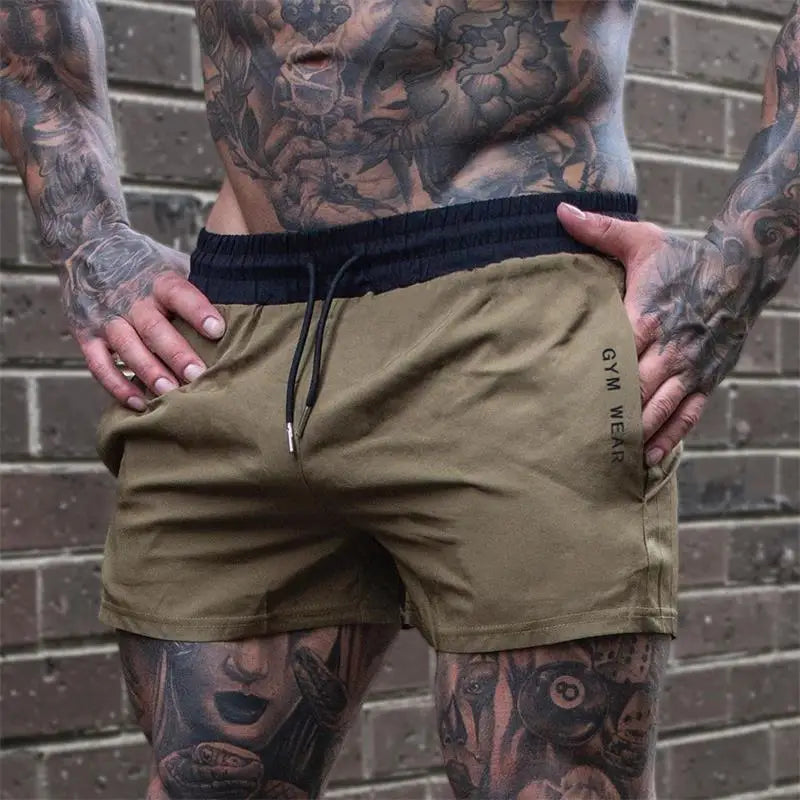 Men Hot Shorts Light Weight Thin Short Pants Running Squat Fitness Shorts Men GYM Wear Quick-drying Drawstring Shorts