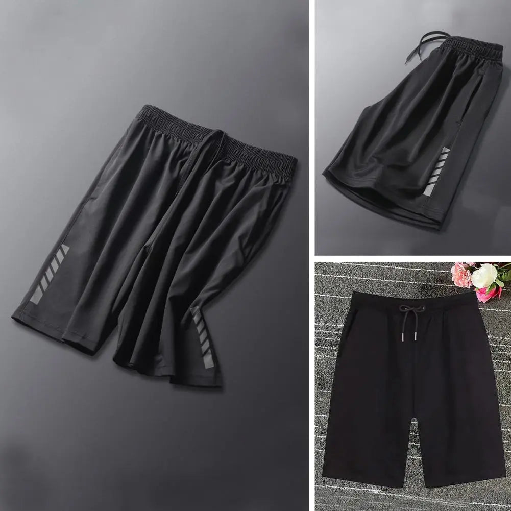 Men Run Shorts Patchwork Training Shorts Zipper Pockets Gym Sports Quick Dry Short Casual 2022 New Summer Fitness Shorts