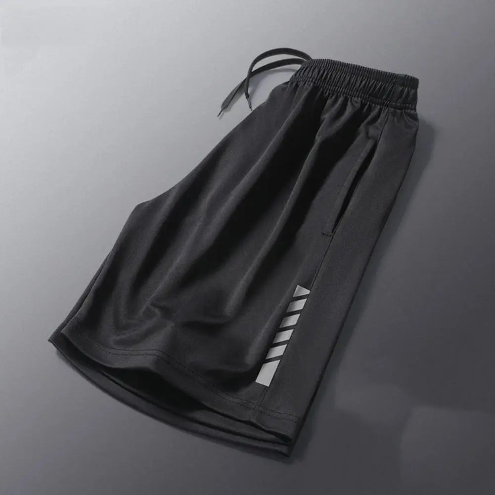 Men Run Shorts Patchwork Training Shorts Zipper Pockets Gym Sports Quick Dry Short Casual 2022 New Summer Fitness Shorts