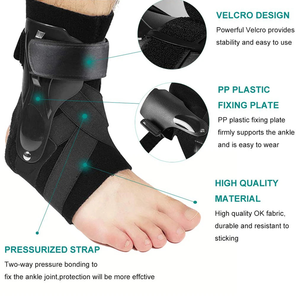 1PC Ankle Support Bandage Foot Guard Protector Adjustable Ankle Sprains Orthosis Stabilizer Plantar Fasciitis Wrap Brace Running