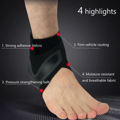 Sports Ankle Brace Adjustable Compression Ankle Support Elastic Ankle Guard Pain Relief Strap Basketball Ankle Brace Support