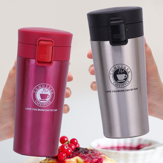 Thermos Coffee Mug Double Wall Stainless Steel Tumbler Vacuum Flask