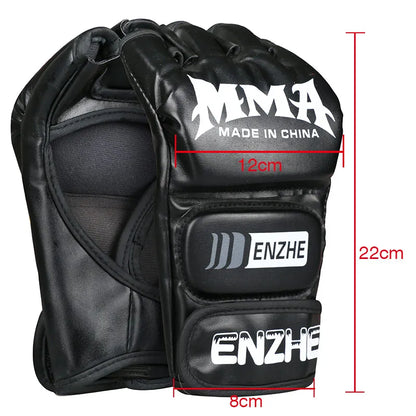 MMA Gloves Half Finger Muay Thai Grappling Sparring Boxing Glove Training Kickboxing Boxer Gloves TKD Mix Martial Arts Gloves