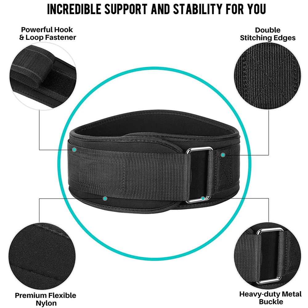 1Pcs Fitness Weight Lifting Belt for Men & Women Gym Belts for Weightlifting,Powerlifting,Strength Training,Squat or Deadlift