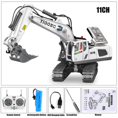 RC Car Excavator & Dump Truck Bulldozer Electric Car Kids Toys