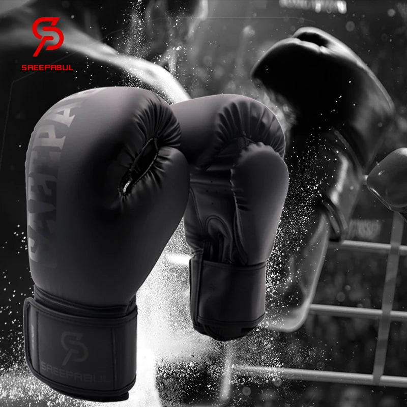 Boxing Gloves 8 10 12 14OZ PU Leather Muay Thai Guantes De Boxeo Sanda Free Fight MMA Kick Boxing Training Glove For Men Women