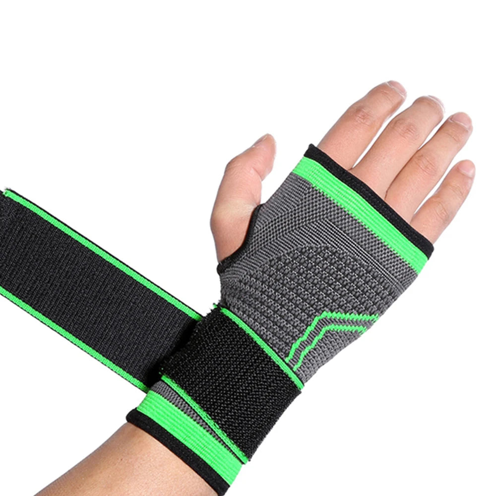 1pc Breathable Bandage Fitness Wrist Palm Support Weight Lifting Wrist Wraps Bandage Gym Training Men Hand Guard Wristband