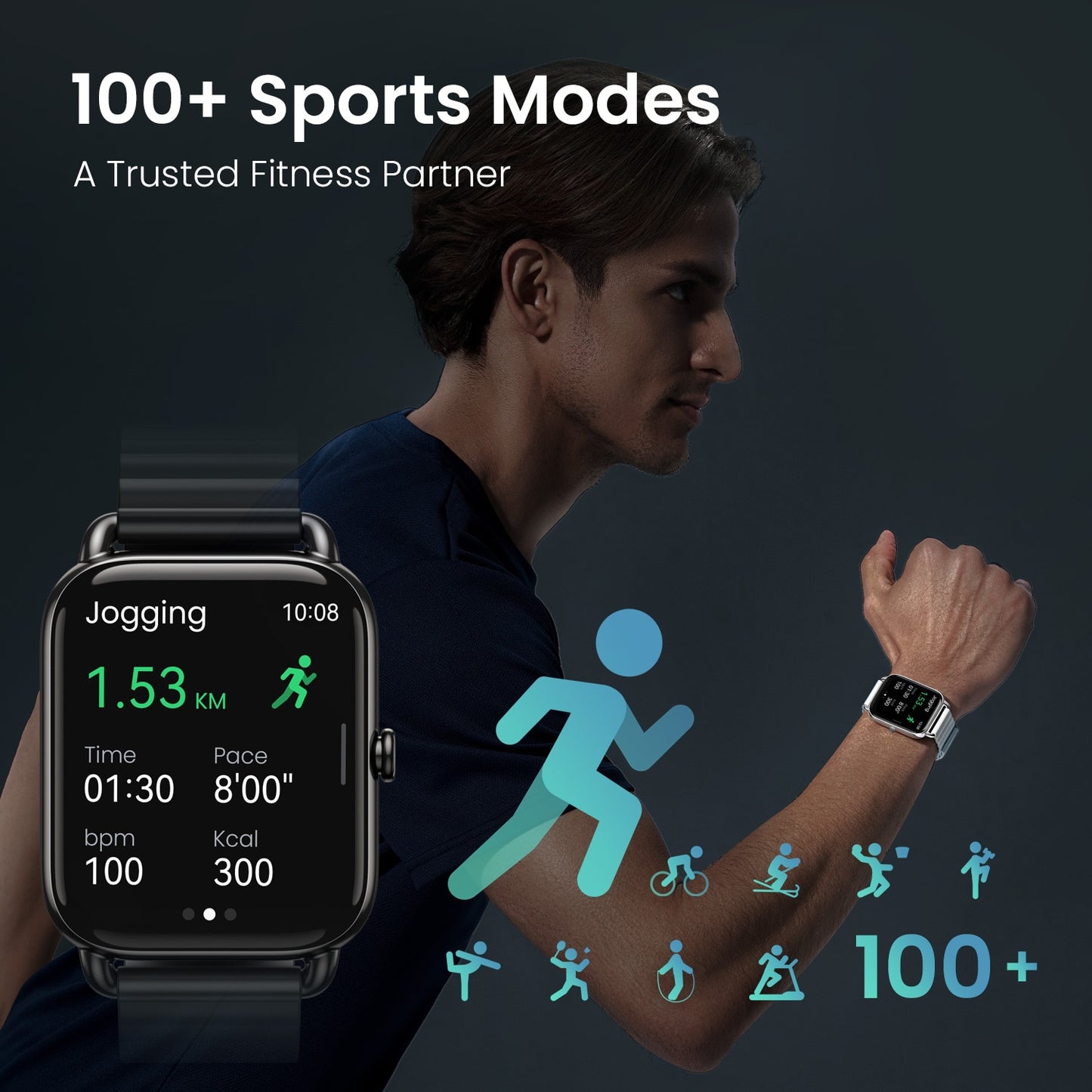 RS4 Plus Smartwatch Display 105 Sports Modes 10-day Battery Life