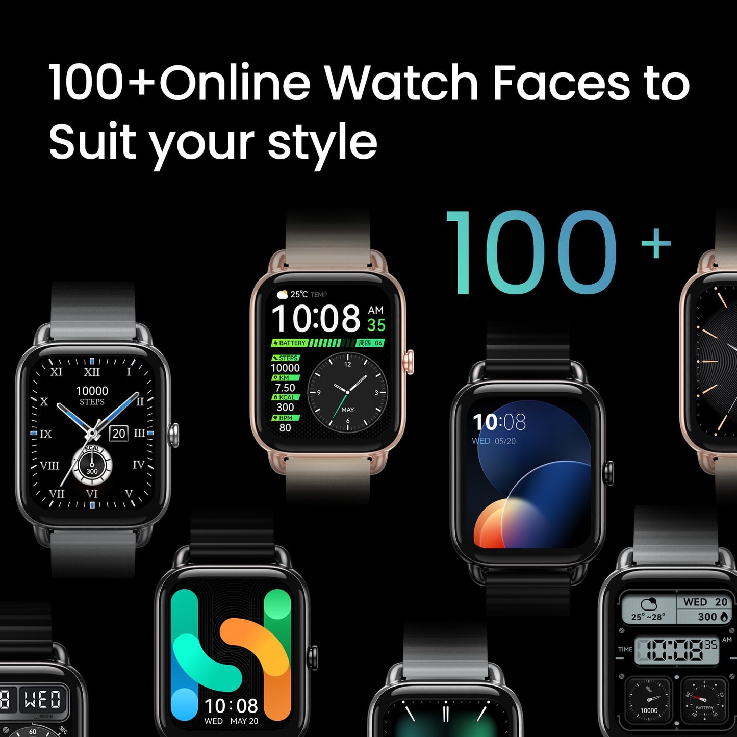 RS4 Plus Smartwatch Display 105 Sports Modes 10-day Battery Life