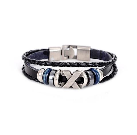 Trendy Genuine Leather Bracelets Men Stainless Steel Multilayer Braided Rope Bracelets for Male Female Bracelets Jewelry