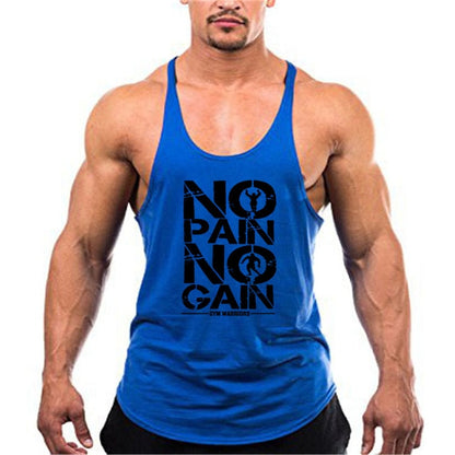 New Arrivals Bodybuilding stringer tank top man Cotton Gym sleeveless shirt men Fitness Vest Singlet sportswear workout tanktop