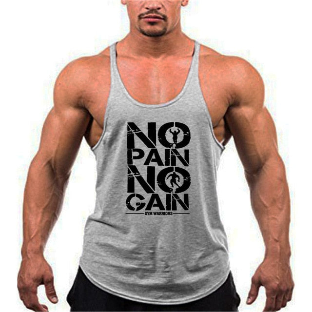 New Arrivals Bodybuilding stringer tank top man Cotton Gym sleeveless shirt men Fitness Vest Singlet sportswear workout tanktop