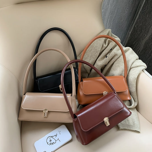 Solid Color PU Leather Handbags For Women 2019 Shoulder Bag Female Small Elegant Totes Lady Handbag Luxury Hand Bag