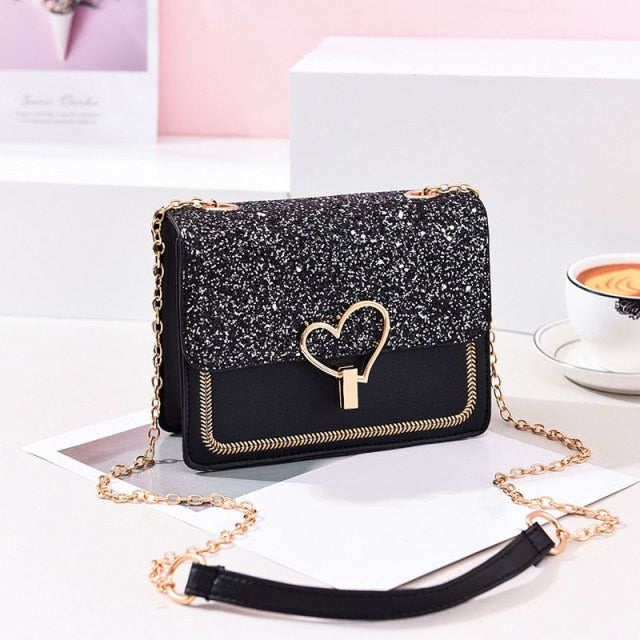 Newest women bag Shoulder Bags Crossbody Bags For Women Cute Chain black Handbag fashion bags women leather hand sac main femme