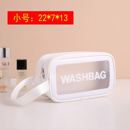 PVC Transparent Makeup Bag Women Wash Bag Travel Organizer Large Capacity Cosmetic Storage Bag Hand Clear Bags Neceser 2020