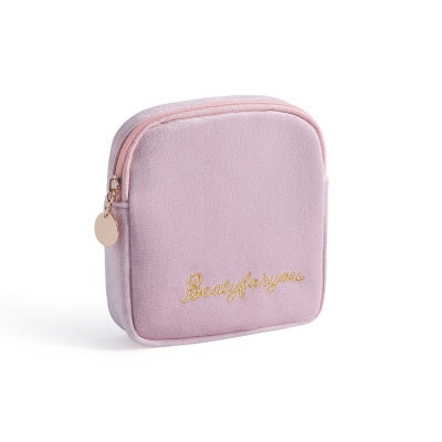 Women Small Hand Bag Suit Storage Cosmetics Tampon Sanitary Pad Pouch Mini Lipstick Cover Organizer 2020 Cloth Girl Makeup Purse