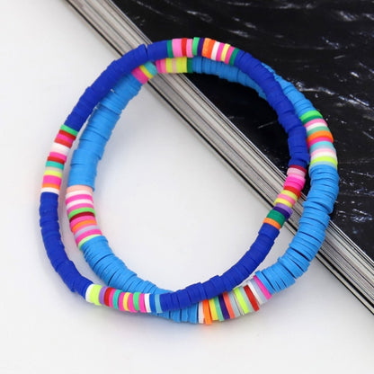 Women Bracelets Fashion Combination Color Polymer Clay Wrist Jewelry Boho Bracelet Gift for Best Friend Couple Bracelet