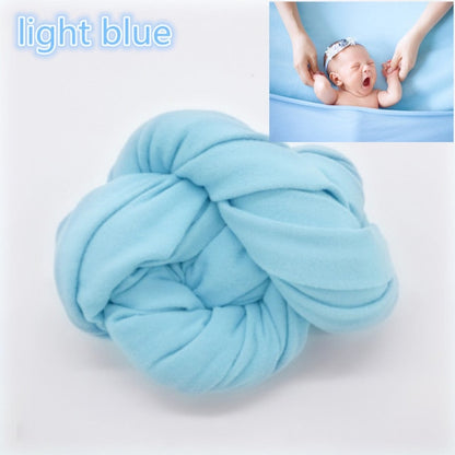 Newborn Photography Props Blanket Props Baby Photo Wrap Swaddling Milk Napped Cotton Stretchable Wraps Photo Shoot Backdrop