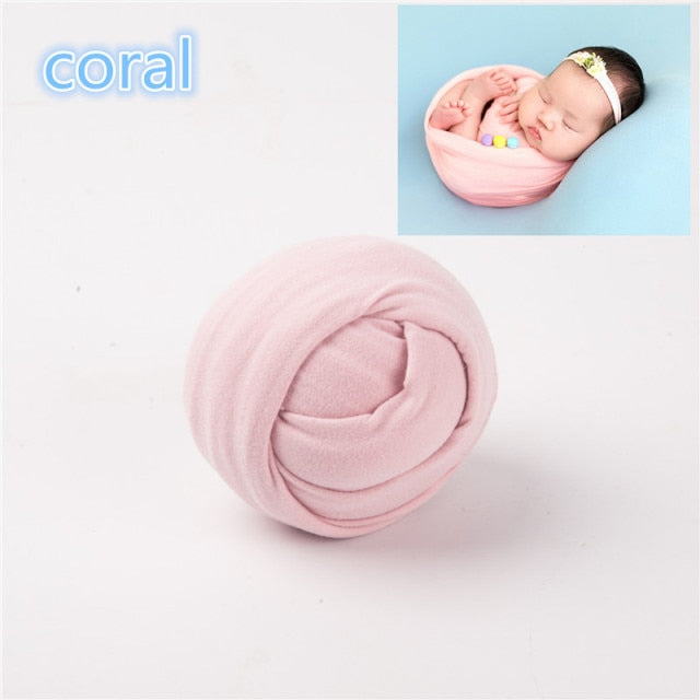 Newborn Photography Props Blanket Props Baby Photo Wrap Swaddling Milk Napped Cotton Stretchable Wraps Photo Shoot Backdrop