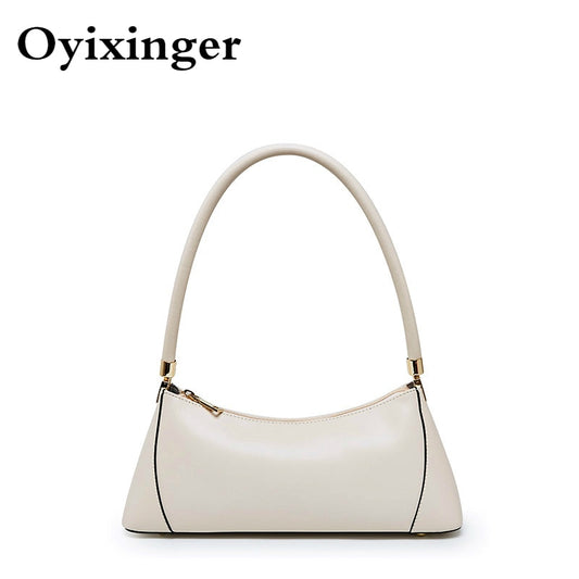 OYIXINGER 2021 New Fashion Underarm Bag Women Leather Baguette Female Shoulder Bag Small Ladies Handbags Female Hand Bags Purses