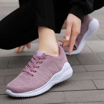 Plus Size Women's Running Shoes Mesh Breathable Sneakers Women Outodoor Comfortable Summer Sports Shoe Light Flat Sport Shoe PX