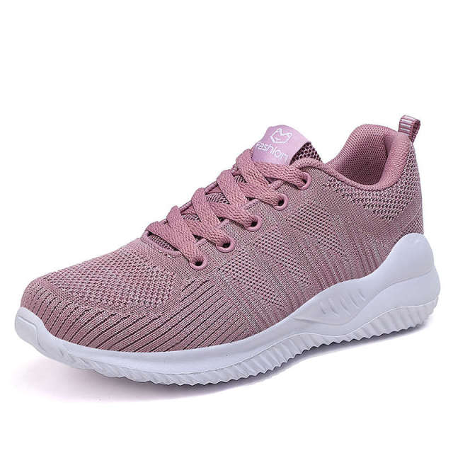 Plus Size Women's Running Shoes Mesh Breathable Sneakers Women Outodoor Comfortable Summer Sports Shoe Light Flat Sport Shoe PX