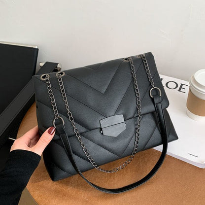 NEW PU Leather Crossbody Bags for Women 2021 Trend Hand Bag Embroidery Thread Women's Branded Trending Shoulder Handbags