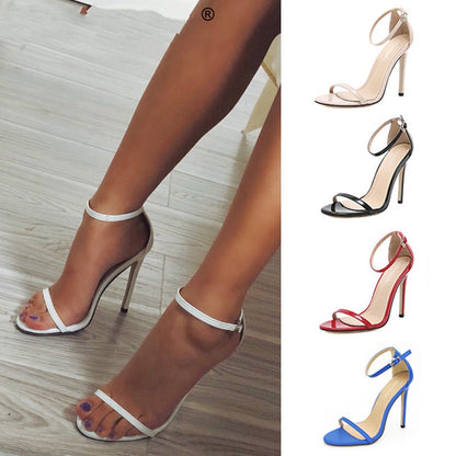 Summer High Heels New Women Pumps Comfort Women Shoes Buckle Women Sandals Sexy Party Shoes Women Heels Female Plus Size